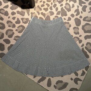 Black & White Checkered Skirt